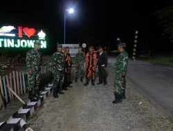 Koramil 07/Bosar Maligas Gelar Patroli Siskamling Bersama Warga dan Komduk untuk Tingkatkan Keamanan Wilayah.